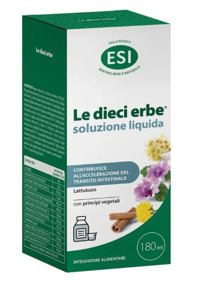 ESI Le Dieci Erbe Soluzione Liquida Regolarità Transito Intestinale 180 ml
